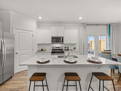Sudbury townhome kitchen with granite countertops 