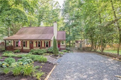 Vinyl siding; full covered front porch and separat