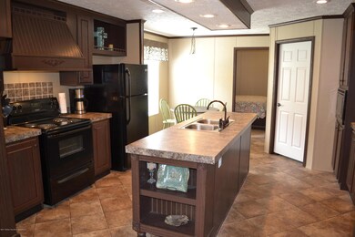 Kitchen with island sink