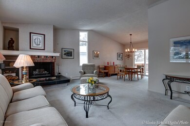 Vaulted open great room living