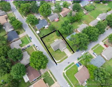 Approximate lines show corner lot.