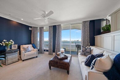 The Primary bedroom sitting area space provides flexibility in usage.
