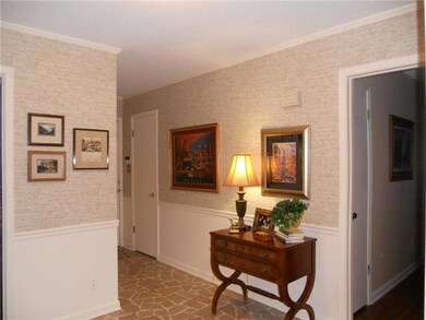 Inviting tiled entry.