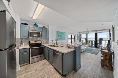 This beautiful kitchen with granite and stainless