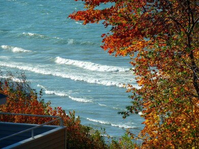 Fall Lake Michigan views from deck