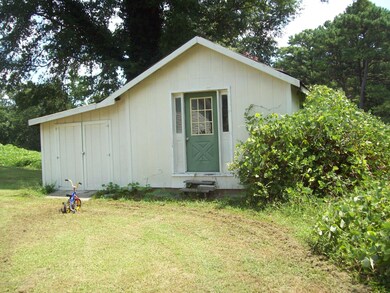 Storage building.