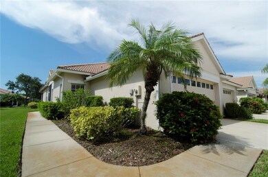 Wide pathway to the front door