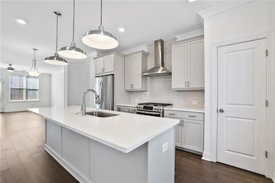 Sleek Light gray modern kitchen cabinet