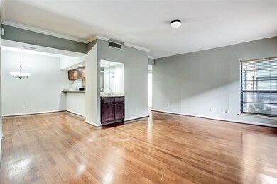 Hardwood floors flow through all living areas. The