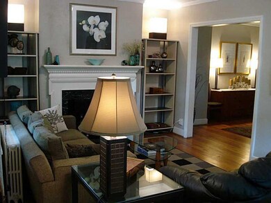 Living Room. Living room view from front door to d