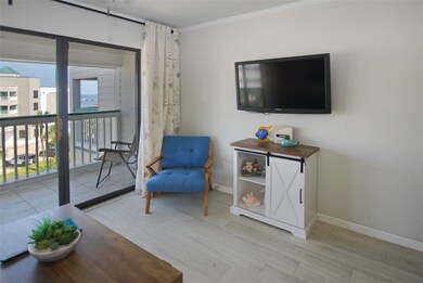 Access to private balcony from living room.