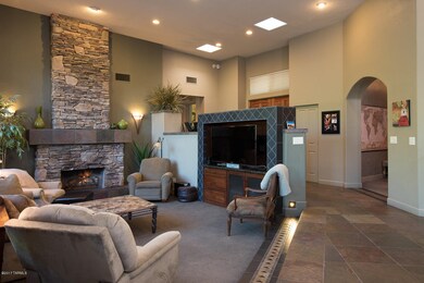 Living Room with Fireplac