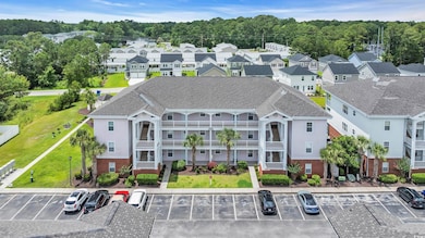 Aerial view of residential area