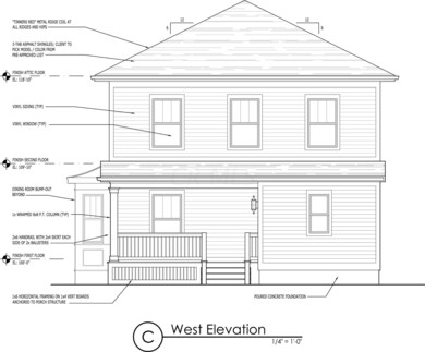 1225 Ashland - West Elevation
