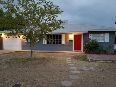 Front at dusk before grass