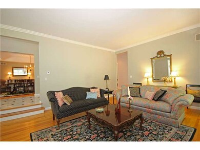 Living Room. Another view from the living room looking toward the entry foyer and the dining room beyond.