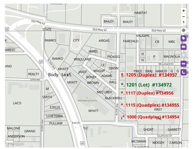 N 25th Map