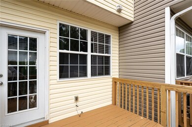 Sunny deck off kitchen area.