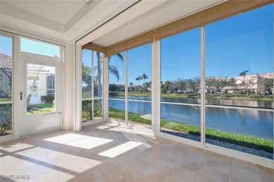 Unfurnished sunroom with a water view
