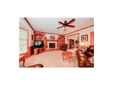 Great Room includes gas fireplace and gorgeous bui