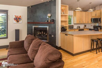 Slate accent fireplace