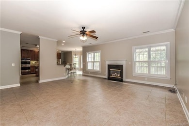 Open floor plan with great room fireplace