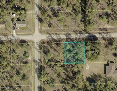 Aerial view of property's location with property b