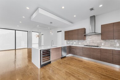 Another view of the kitchen overlooking the living