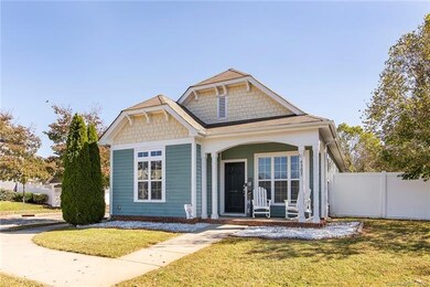 Cute front porch but no neighbors beside!