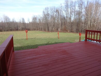 Deck looking at back yard