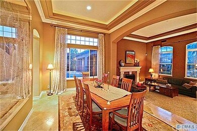 The dining room will accommodate an extended or ov