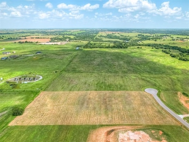 Aerial view of sparsely populated area