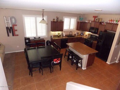 View of kitchen from steps