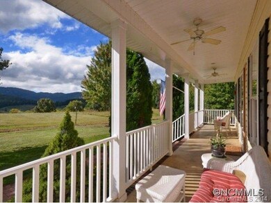 View from front covered porch