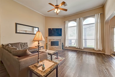 cozy corner fire place, designer laminate floor
