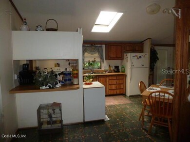 looking into kitchen