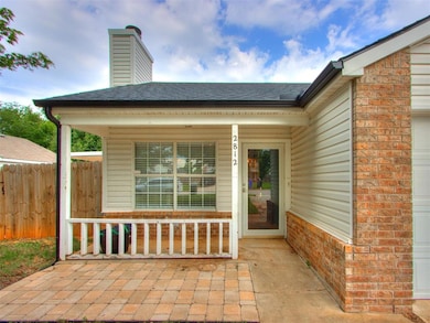 View of covered porch