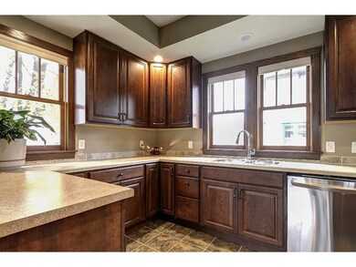 Gorgeous kitchen with custom cabinets.