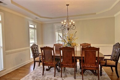 Lots of space for family dinners in this 16'x13' r