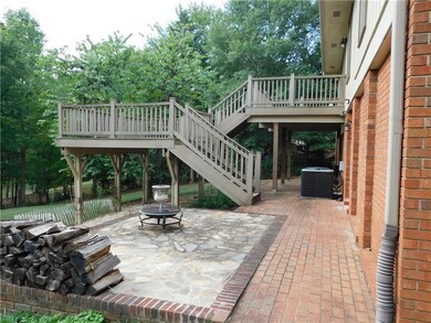 Great entertaining patio with multi level deck on
