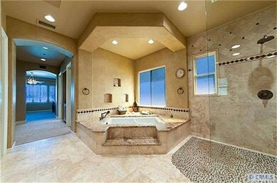 The incredible Master Bath and Shower features hea