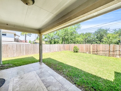 Backyard covered porch