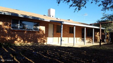 back yard and patio