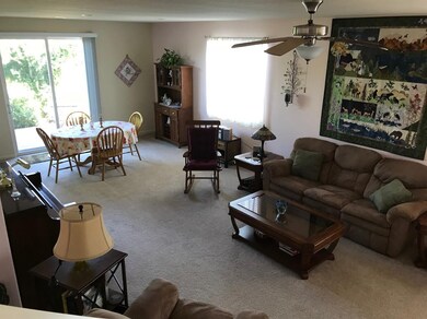 The great room has lots of natural light from the 