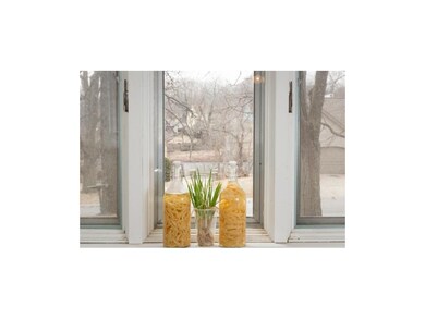 Kitchen view to nearby lake