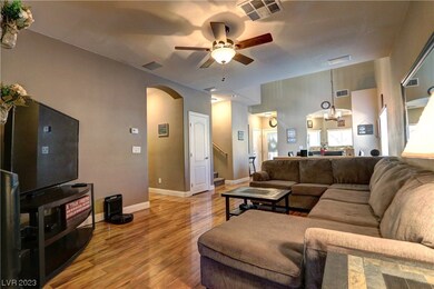 Great Room looking toward kitchen, dining area and
