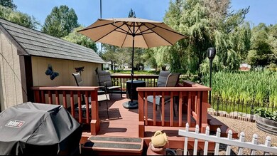 Shed & Spacious Deck Overlooking Pond
