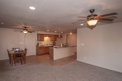 From living room toward kitchen