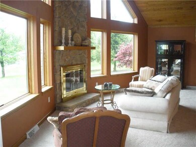 Living Room. Formal living with great view from th