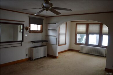 Living room and front sitting room.  Hardwood floo